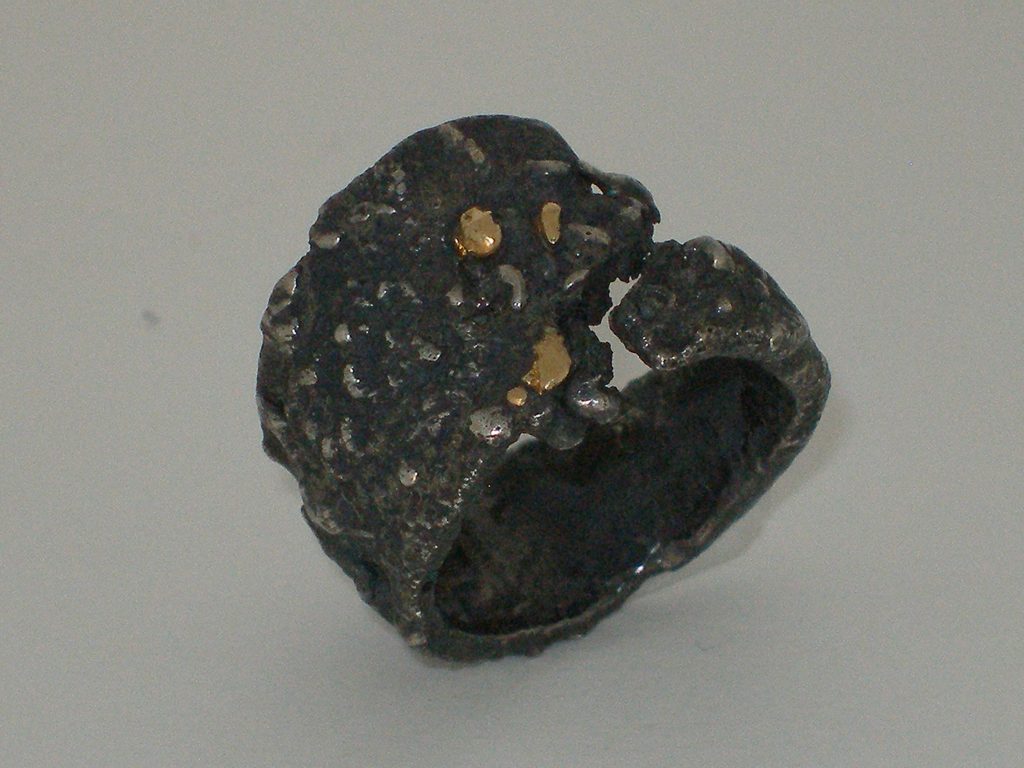 Hand made black silver