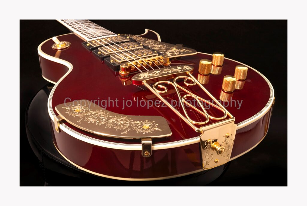 Hand engraved Gibson custom crimson